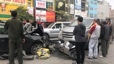 Hiện trường vụ tai nạn. (Ảnh: Nguyễn Tiến Anh Tuấn)