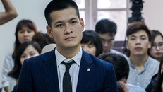 Đạo diễn Việt Tú tại phiên tòa ngày 14/3 ở TAND TP Hà Nội. Ảnh:Zing