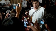 Ông Duterte trong cuộc trả lời phỏng vấn hôm 8/8. (Ảnh: Rappler)
