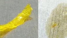 Trước và sau khi vật liệu mới được cho tiếp xúc với ánh sáng mặt trời - (Ảnh: Paul Kohl)