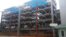 Bãi đỗ xe thông minh công cộng ở số 255-Phan Châu Trinh (TP Đà Nẵng).