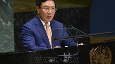 Phó Thủ tướng, Bộ trưởng Ngoại giao Phạm Bình Minh phát biểu tại phiên thảo luận cấp cao Khóa họp thứ 74 Đại hội đồng Liên Hợp Quốc