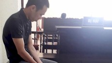 Nguyễn Trường Quang tại phiên tòa ngày 14/1. Ảnh: H.L.