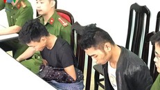 Giáp và Trường lúc mới bị bắt (Ảnh: Định Vũ)