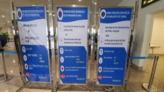 Bộ Y tế cảnh báo phòng chống nhiễm viêm phổi cấp do chủng virus mới nCoV tại hệ thống kiểm dịch y tế quốc tế sân bay quốc tế Nội Bài. (Nguồn: TTXVN phát)