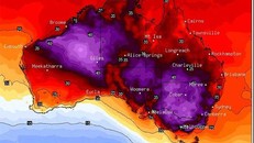 Bản đồ thời tiết Australia hôm 31/1.