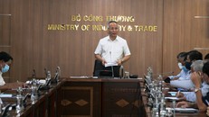 Thứ trưởng Bộ Công Thương Trần Quốc Khánh phát biểu. Ảnh: VGP/Băng Tâm