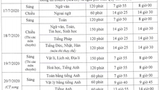 Hà Nội công bố lịch thi vào lớp 10