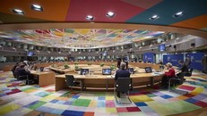 Toàn cảnh Hội nghị thượng đỉnh EU ở Brussels, Bỉ ngày 18/7/2020. (Ảnh: THX/TTXVN)