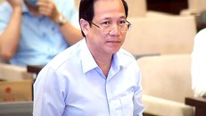 Bộ trưởng Bộ Lao động- Thương binh và Xã hội Đào Ngọc Dung trình bày báo cáo tại phiên họp. Ảnh: VGP/Nguyễn Hoàng