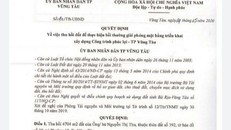 Phát hiện văn bản thu hồi đất giả chữ ký Chủ tịch Vũng Tàu ​