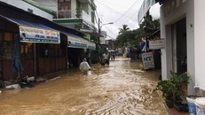 Mưa lớn khiến nhiều xã của Hòa Vang, TP Đà Nẵng bị ngập sâu. Ảnh: ĐT