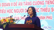 Thứ trưởng Bộ GD&ĐT Ngô Thị Minh phát biểu tại Hội nghị