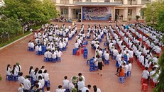 Một giờ học ngoại khóa của Trường THPT Ðiềm Thụy (huyện Phú Bình).