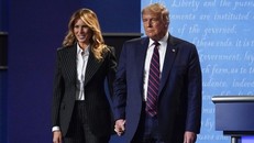 Bà Melania và Tổng thống Mỹ Donald Trump. Ảnh: AP