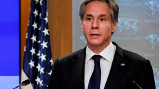 Tân Ngoại trưởng Mỹ Antony Blinken phát biểu trong cuộc họp báo tại Washington, DC, ngày 27/1. (Ảnh: AFP/TTXVN)