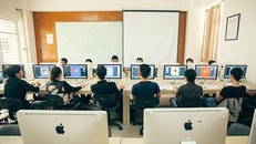 Phòng học của trường ĐH Duy Tân được trang bị các phương tiện dạy học hiện đại.