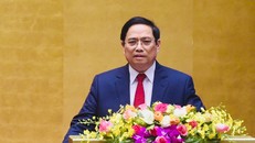 Đồng chí Phạm Minh Chính, Ủy viên Bộ Chính trị, Trưởng ban Tổ chức Trung ương phát biểu tại Hội nghị. Ảnh: VGP/Nhật Bắc