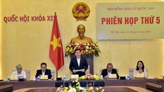 Chủ tịch Quốc hội Vương Đình Huệ chủ trì Phiên họp thứ 5 Hội đồng Bầu cử quốc gia