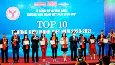 Techcombank được vinh danh Top 10 thương hiệu mạnh Việt Nam 2021