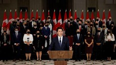 Thủ tướng Canada Justin Trudeau công bố thành viên nội các. (Nguồn: Reuters)