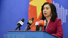 Người Phát ngôn Bộ Ngoại giao Lê Thị Thu Hằng. (Ảnh: TTXVN phát)