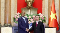 Chủ tịch nước Võ Văn Thưởng tiếp Đoàn đại biểu Đảng Cách mạng Tanzania