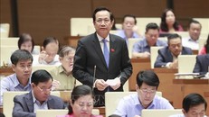 Bộ trưởng Bộ Lao động – Thương binh và Xã hội Đào Ngọc Dung trả lời chất vấn. Ảnh: TTXVN