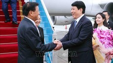 Tổng Bí thư, Chủ tịch nước Lào Thongloun Sisoulith bắt đầu thăm cấp Nhà nước đến Việt Nam