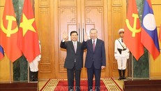 Tổng Bí thư, Chủ tịch nước Tô Lâm hội đàm với Tổng Bí thư, Chủ tịch nước Lào Thongloun Sisoulith