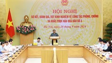 Thủ tướng Phạm Minh Chính chủ trì Hội nghị rút kinh nghiệm về ứng phó với bão số 3