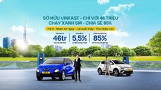 46 triệu đóng sở hữu xe VinFast, lãi suất cố định 5,5% trong 5 năm, nhận ngay 85% chia sẻ doanh số trên Xanh Platform