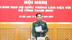 Đại tướng Phan Văn Giang làm việc với Bộ Tổng Tham mưu