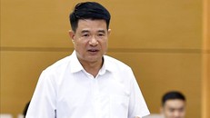 Viện trưởng Viện Kiểm sát nhân dân tối cao Nguyễn Huy Tiến phát biểu. Ảnh: Doãn Tấn/TTXVN