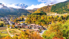 Làng cổ Shirakawago, Nhật Bản.