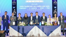 Lễ ký kết thỏa thuận hợp tác chiến lược giữa PNJ, VinFast, GSM, V-Green
