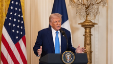 Tổng thống Mỹ Donald Trump trong một bài phát biểu tại Nhà Trắng.