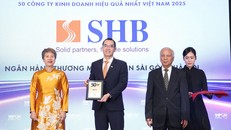 SHB khẳng định vị thế với giải thưởng Top 50 công ty kinh doanh hiệu quả nhất Việt Nam 