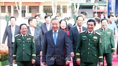 Tổng Bí thư Tô Lâm dự Lễ kỷ niệm 80 năm Ngày truyền thống Lực lượng vũ trang Quân khu 4 và đón nhận Huân chương Hồ Chí Minh