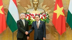 Chủ tịch Quốc hội Trần Thanh Mẫn hội đàm với Chủ tịch Quốc hội Hungary Kover Laszlo