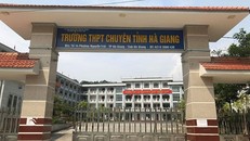 Trường THPT chuyên Hà Giang - nơi có một số học sinh đạt điểm THPT 2018 cao. (Ảnh: Quyên Quyên)