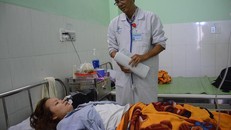 Cô giáo Mai đang điều trị tại bệnh viện.