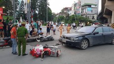 Hiện trường vụ tai nạn. (Ảnh: kenh14.vn)