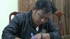 Phúc tại cơ quan điều tra. (Ảnh: Minh Lộc)