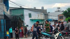 Hiện trường vụ án mạng. (Ảnh: Kim Lượng)