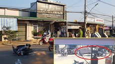 Hiện trường vụ tai nạn. 