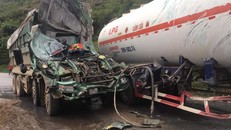 Hiện trường vụ tai nạn.