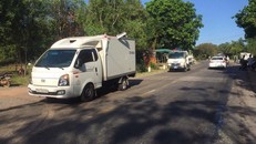 Hiện trường vụ tai nạn.