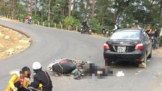 Hiện trường vụ tai nạn.