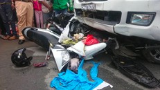 Hiện trường vụ tai nạn.